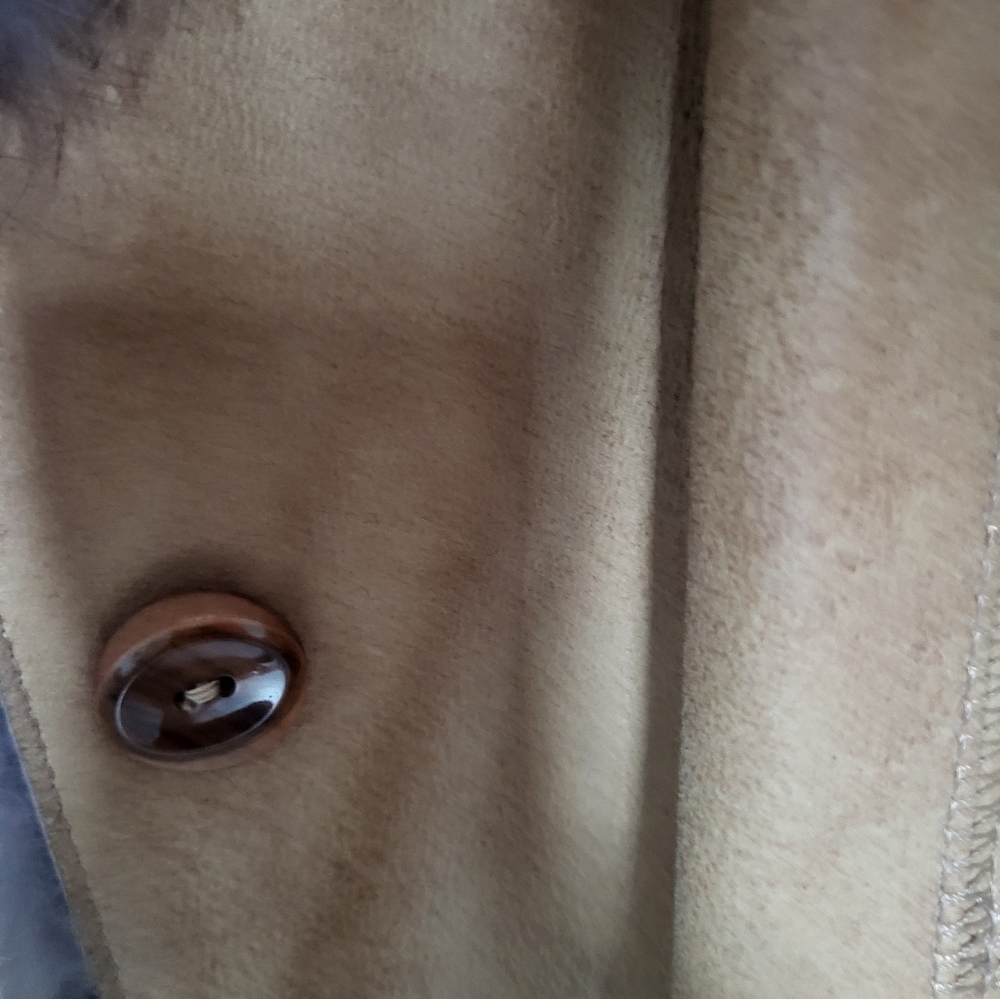 Leather Cache Jacket, Size Large Tan - image 7